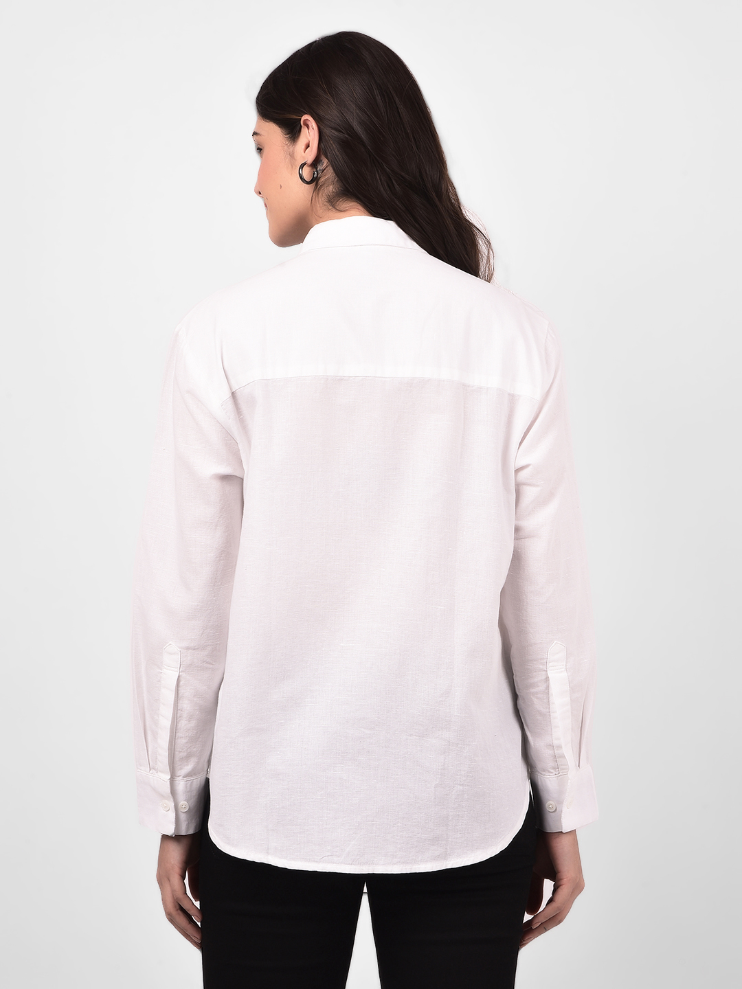 Numero Uno Women Classic White Button-Up Shirt